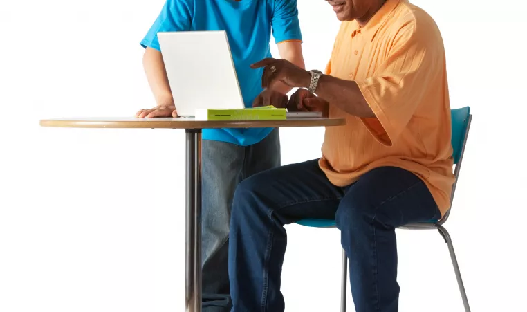 Youth and Adult Using Computer